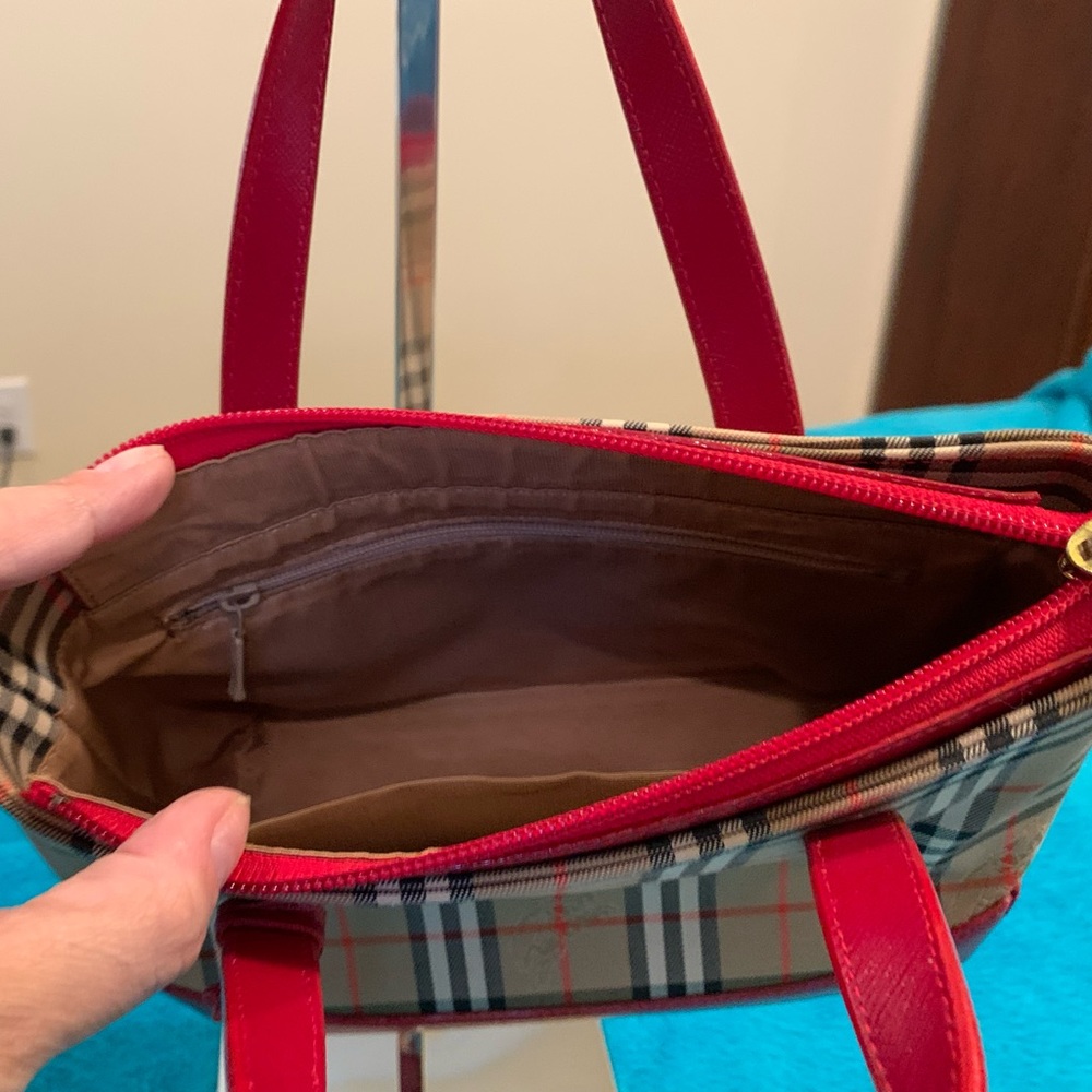 Authentic Burberry Small Zip Tote - image 2
